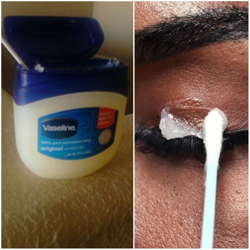 Removing Eyelash Glue